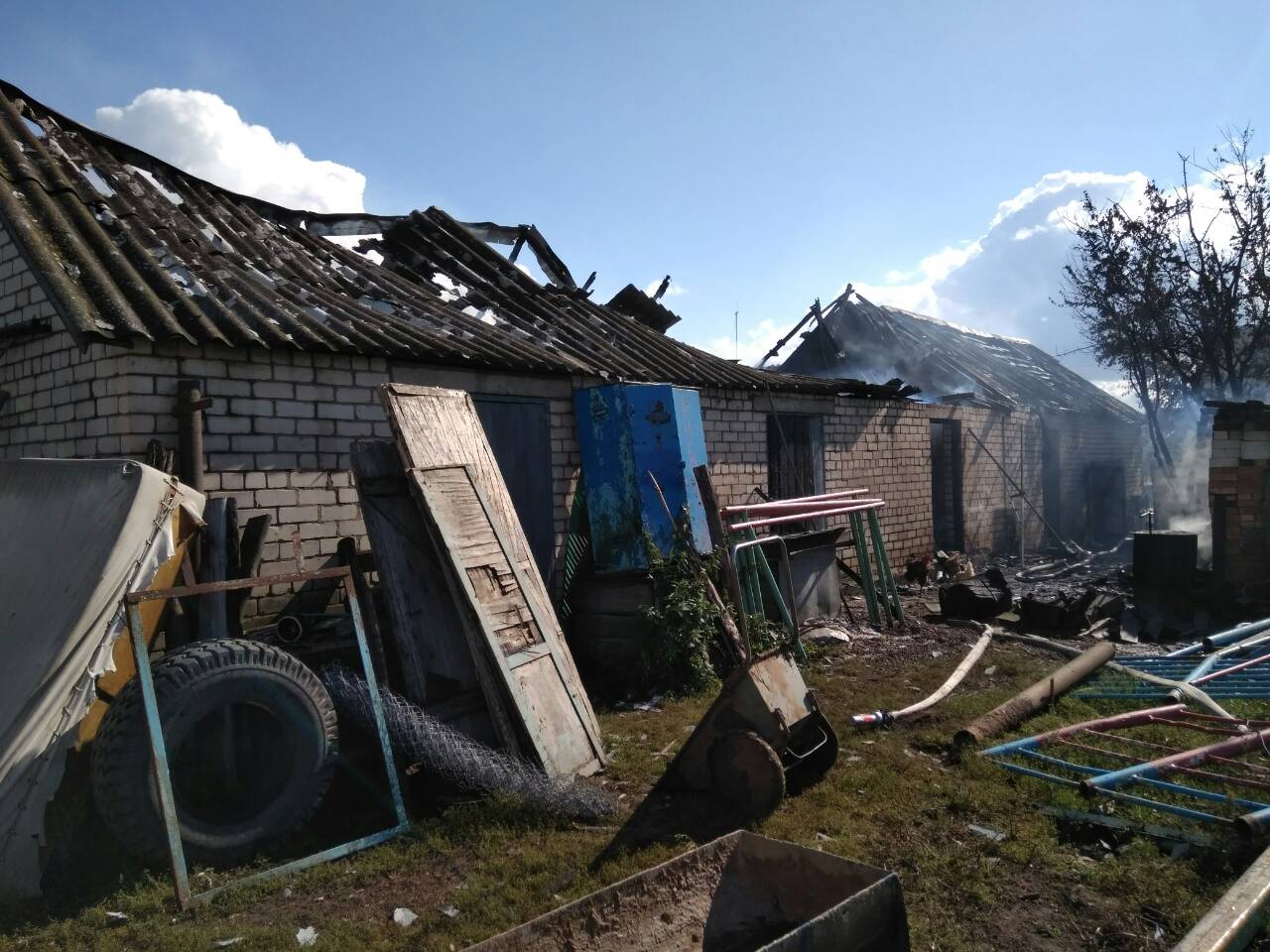 пожар д.Большие Завшицы