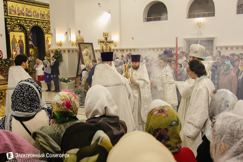 пасхальное богослужение собор Солигорск