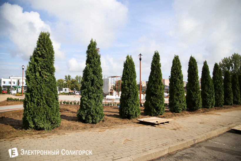 сквер Солигорск собор