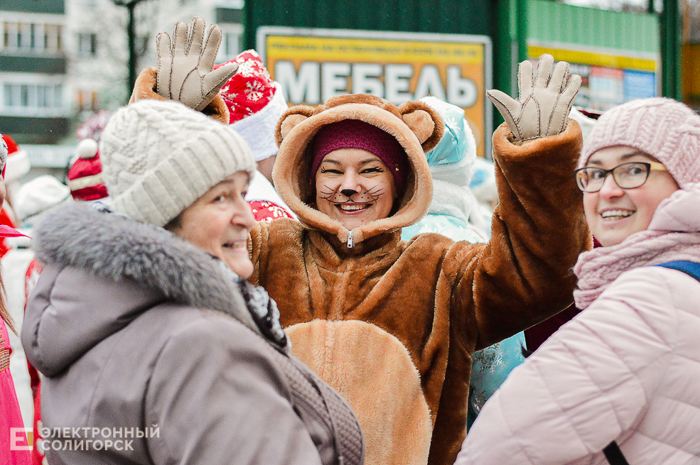 парад дедов морозов солигорск
