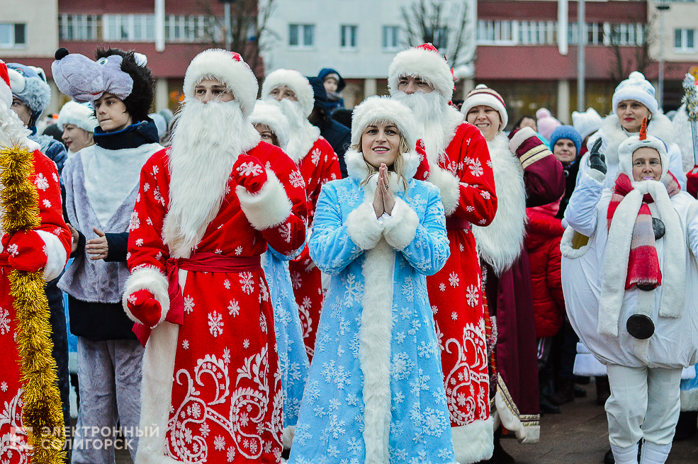 парад дедов морозов солигорск
