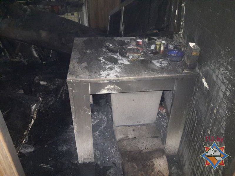 пожар Солигорск