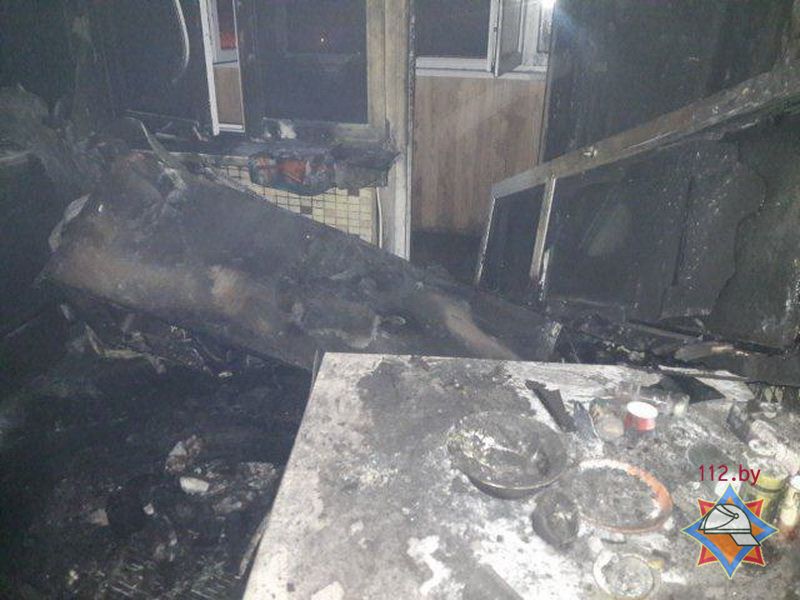 пожар Солигорск