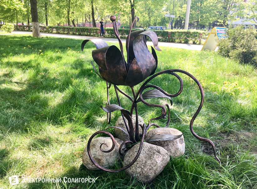 арт-объект улитка Солигорск