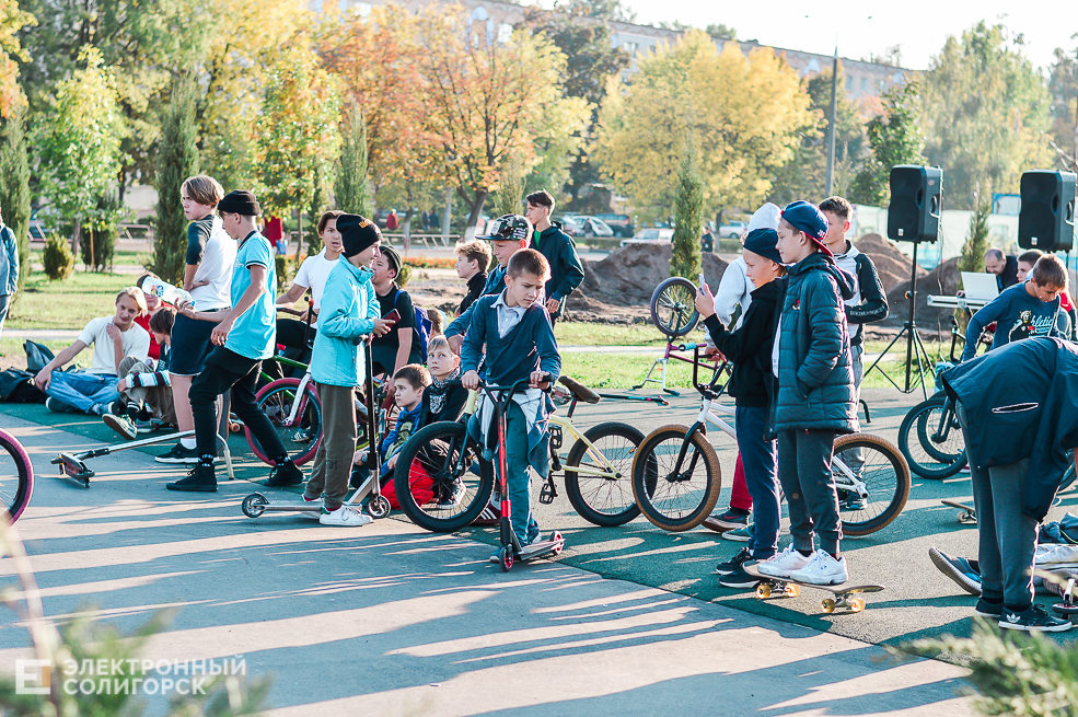 Соревнование скейтеров, самокатеров и bmx-серов в Солигорске