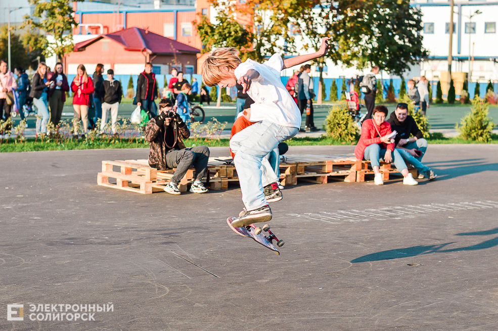 Соревнование скейтеров, самокатеров и bmx-серов в Солигорске