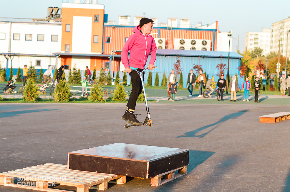 Соревнование скейтеров, самокатеров и bmx-серов в Солигорске