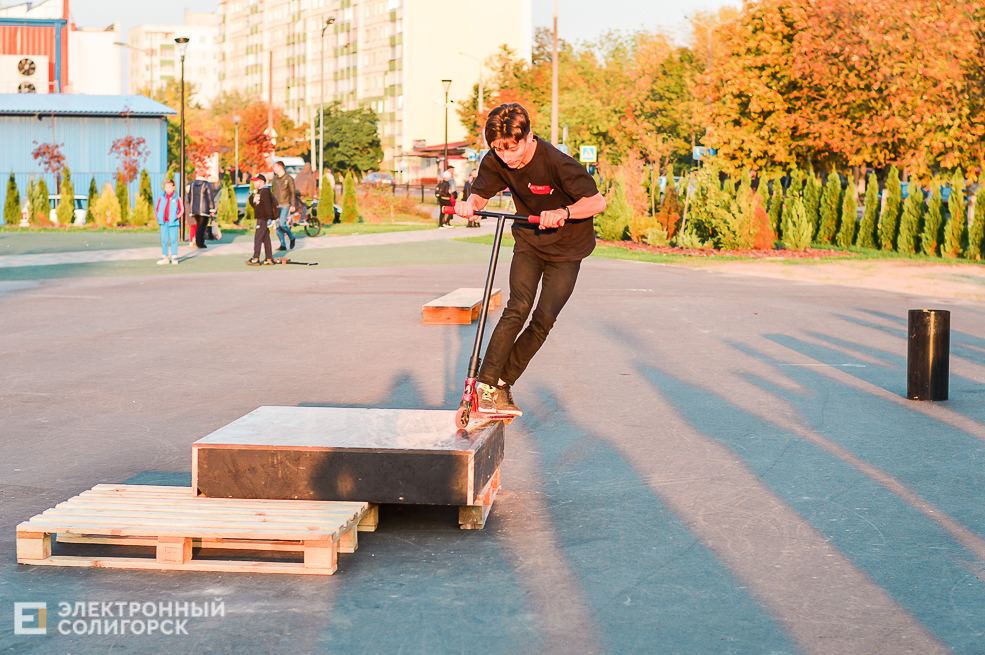 Соревнование скейтеров, самокатеров и bmx-серов в Солигорске