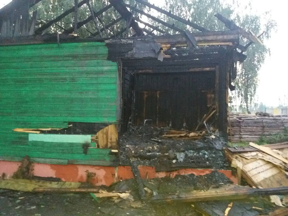 пожар солигорский район