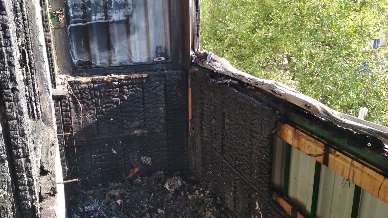 Пожар в квартире в Солигорске