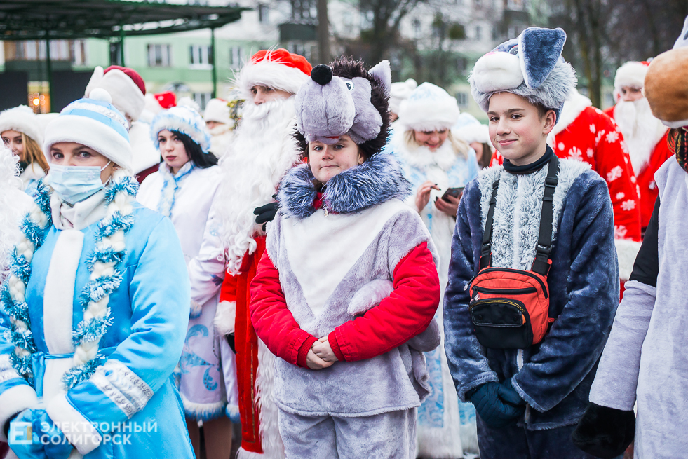 шествие дедов морозов