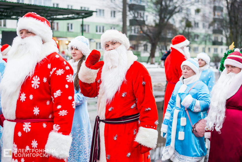 шествие дедов морозов
