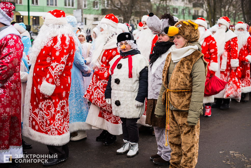 парад дедов морозов
