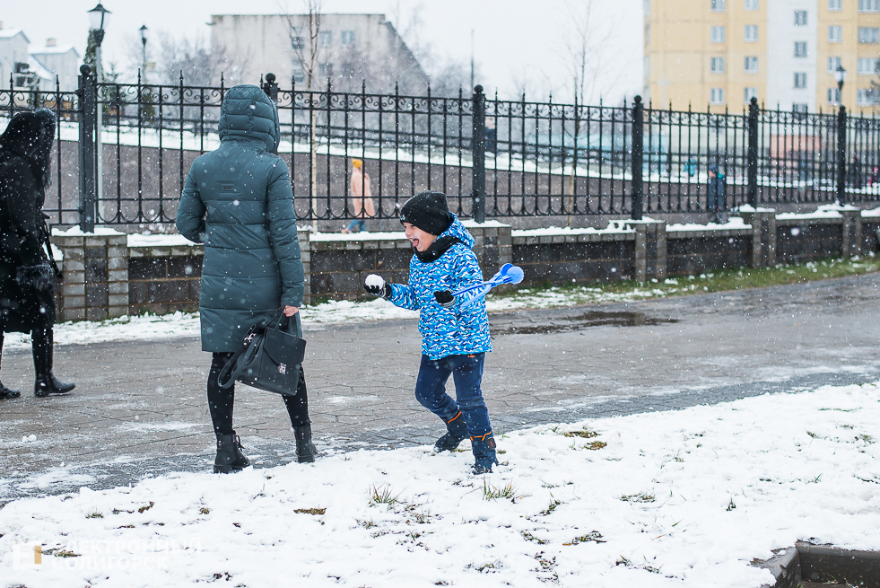 снежный город