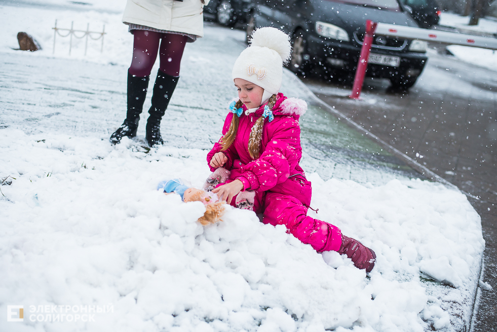 снежный город