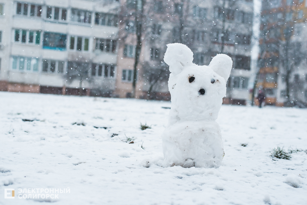 снежный город