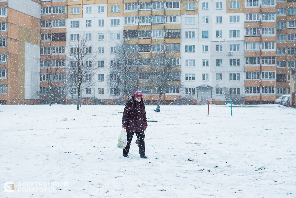 снежный город