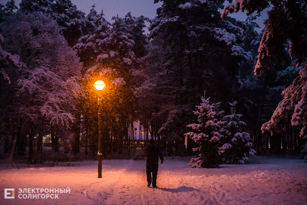 снежный город