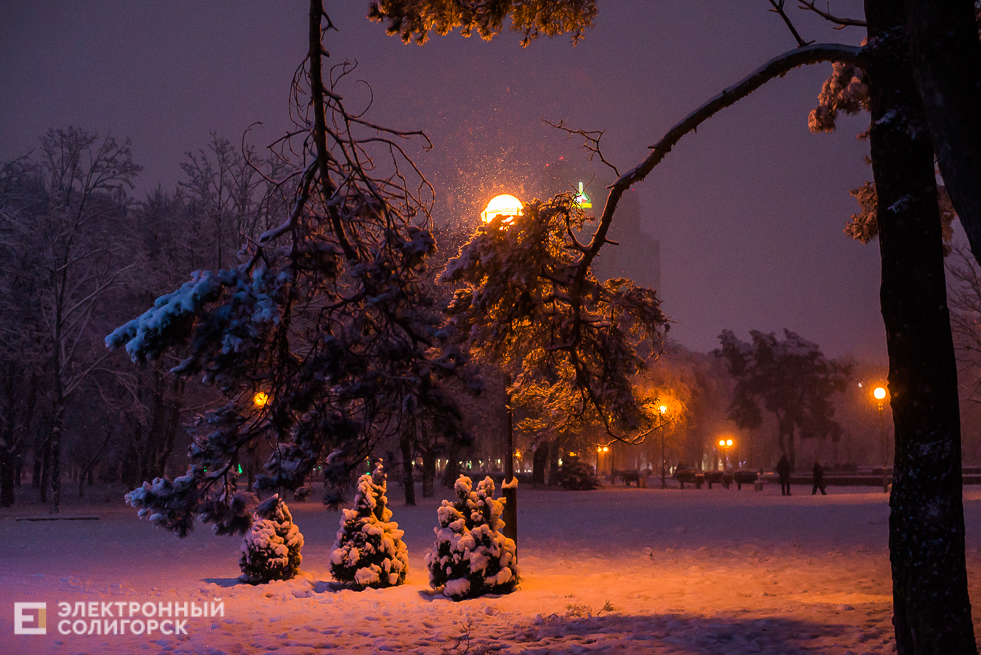 снежный город