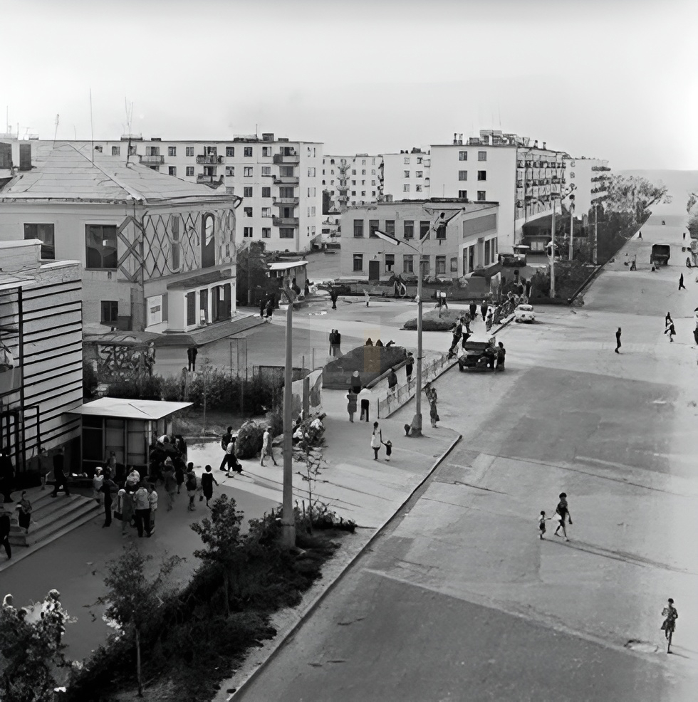 Улица Ленинского Комсомола Солигорск ретрофото