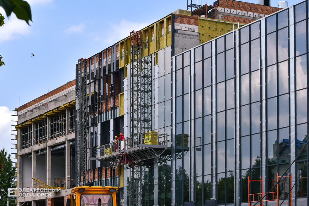 Дорожные работы на улице Горького в Солигорске