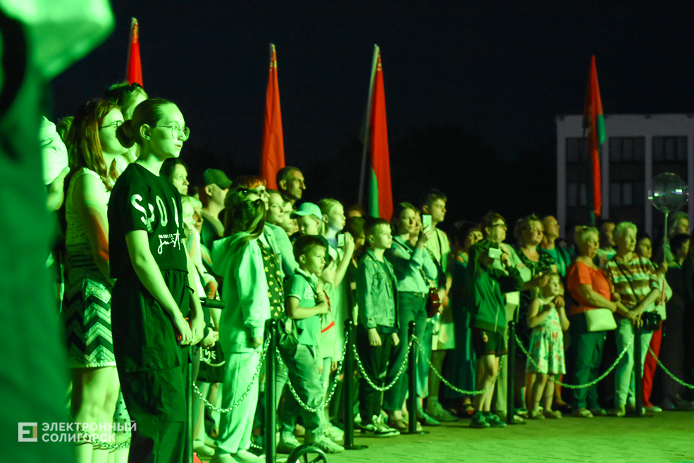 Концерт и салют в Солигорске в День Независимости Республики Беларусь