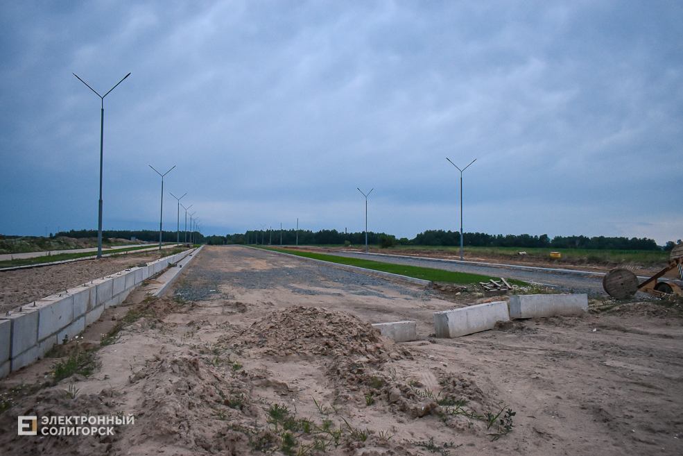 Новые улицы в Солигорске. Строительство нового микрорайона