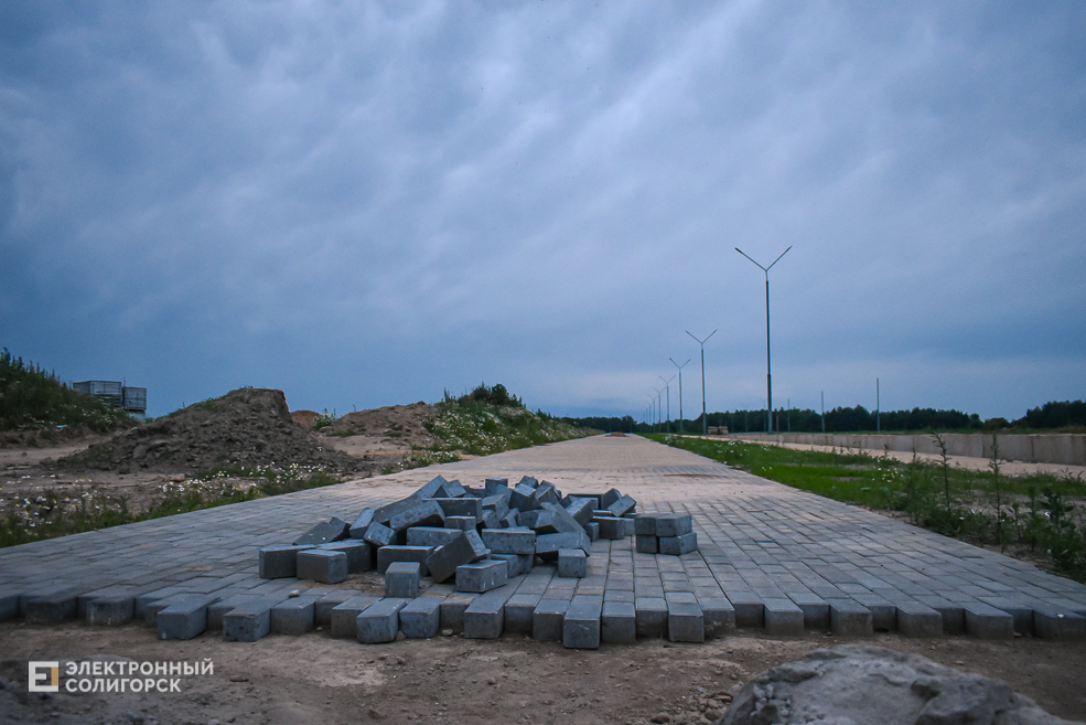 Новые улицы в Солигорске. Строительство нового микрорайона