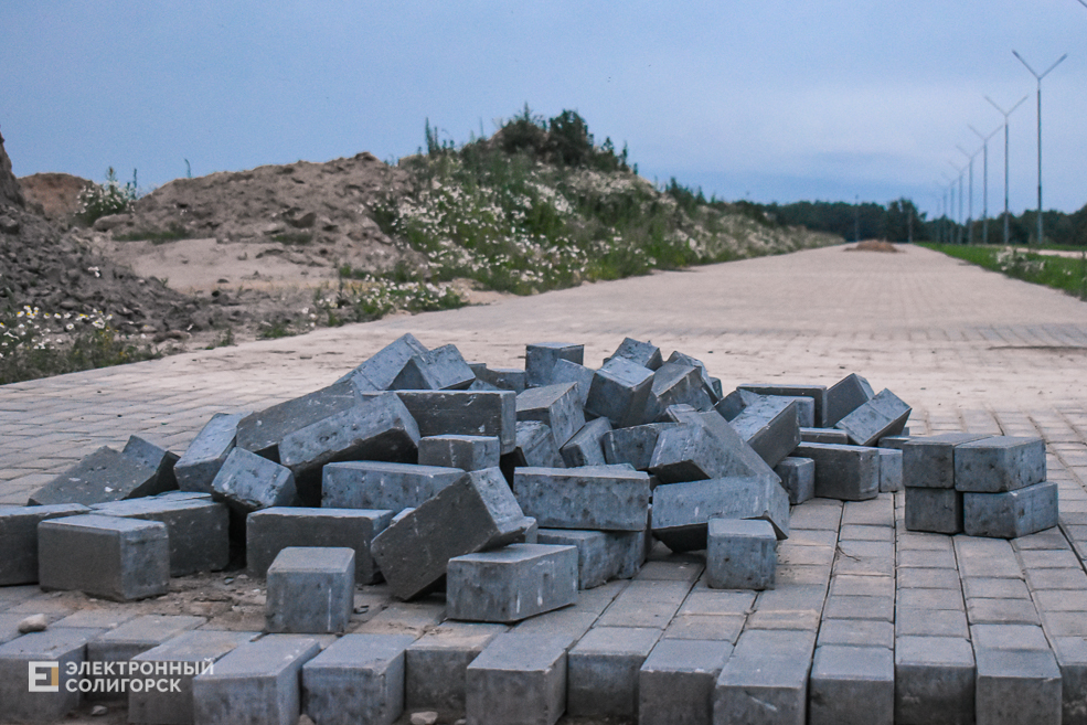 Новые улицы в Солигорске. Строительство нового микрорайона