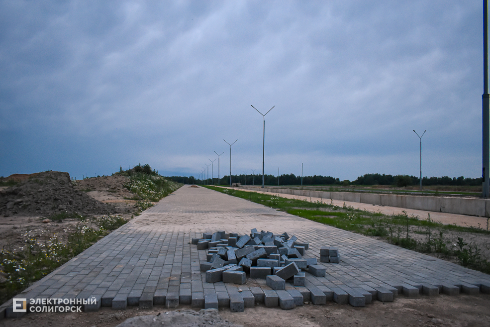 Новые улицы в Солигорске. Строительство нового микрорайона