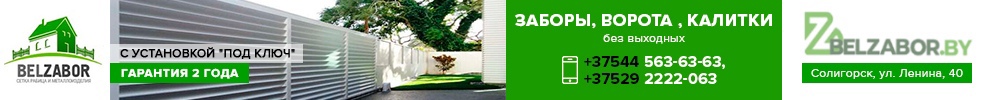 заборы ворота калитки солигорск