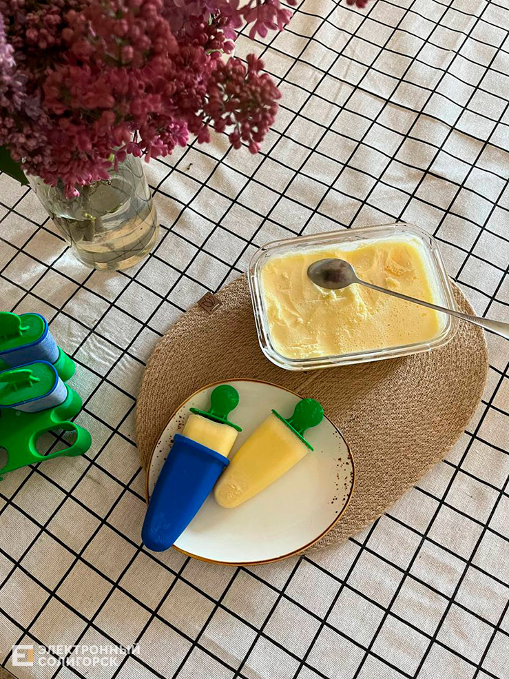 домашнее мороженое 