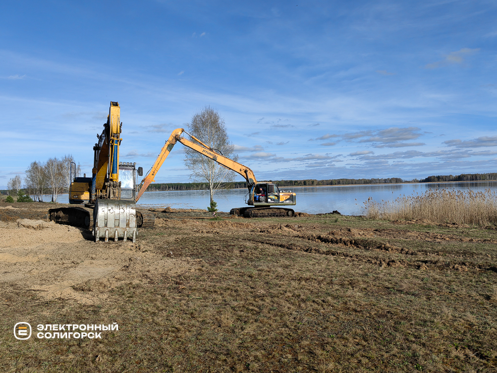 Городской пляж в Солигорске