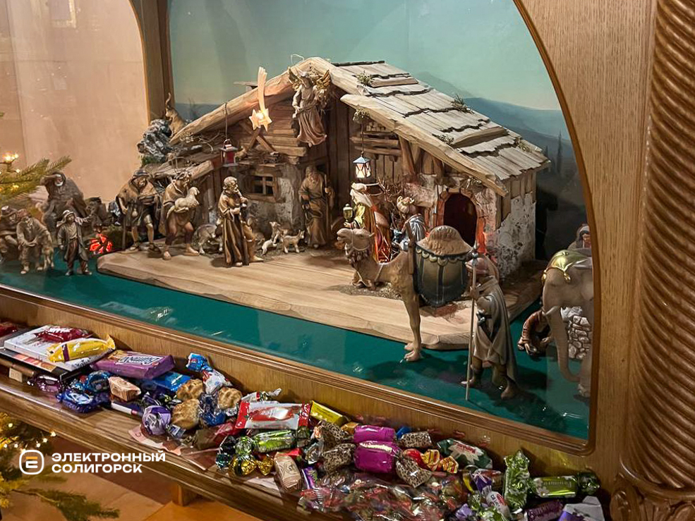 Убранство солигорских храмов к Рождеству