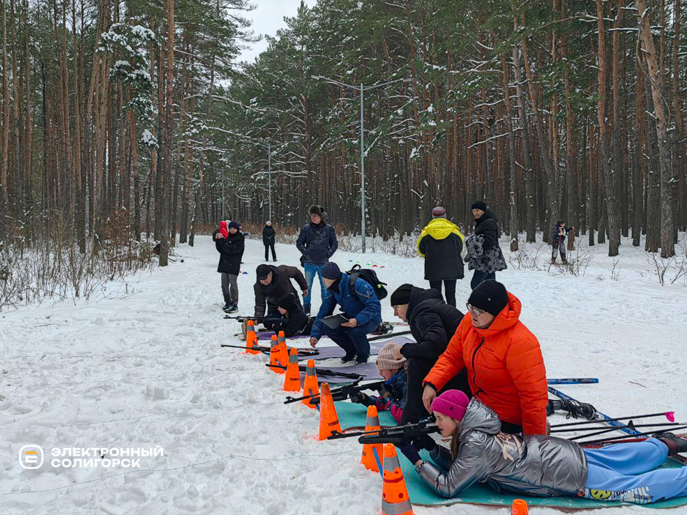 Снежный снайпер в Солигорске