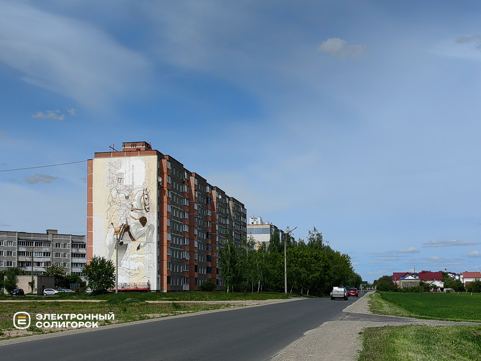 Мурал Анастасии Слуцкой в Слуцке