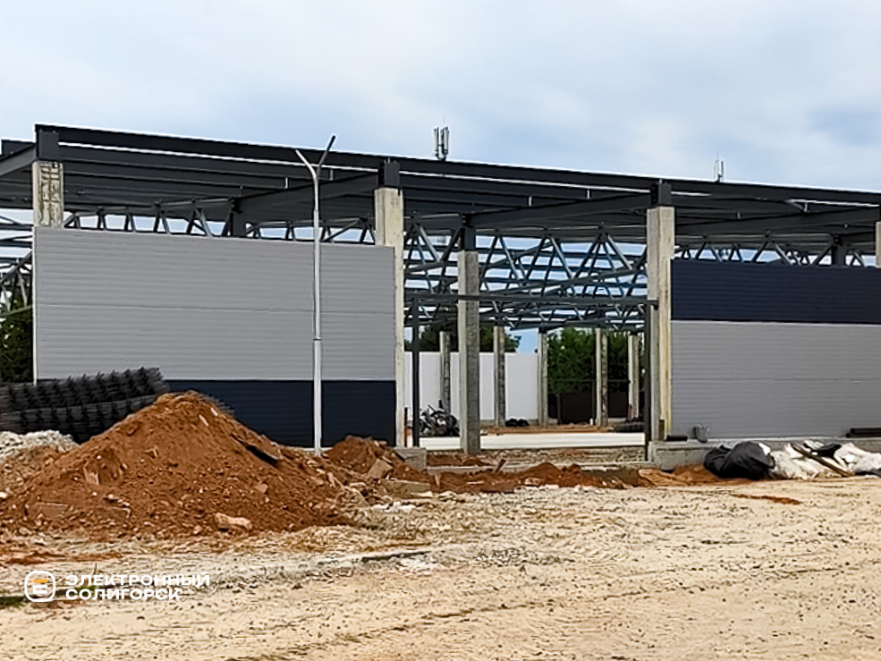Строительство торгового центра в Солигорске