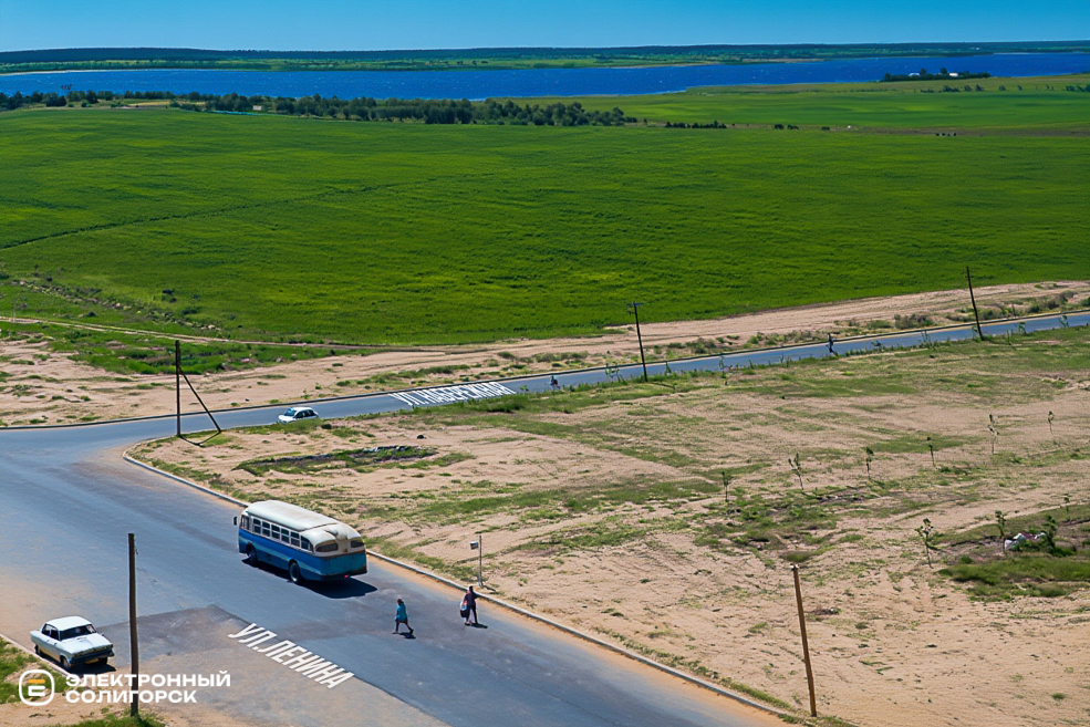 Солигорск, перекресток улиц Ленина и Набережная