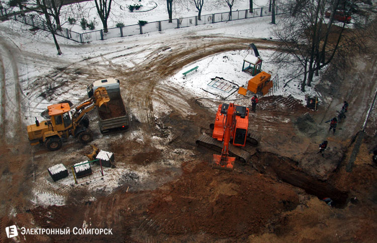 реконструкция улицы Набережной в Солигорске