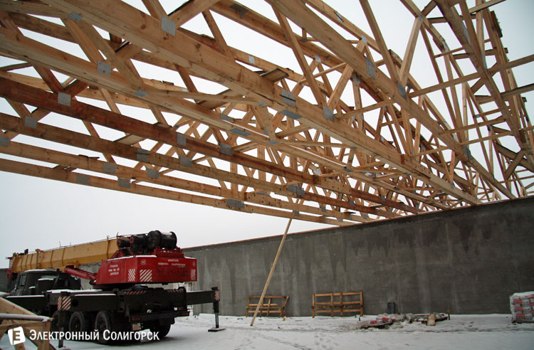 строительство супермаркета в Солигорске