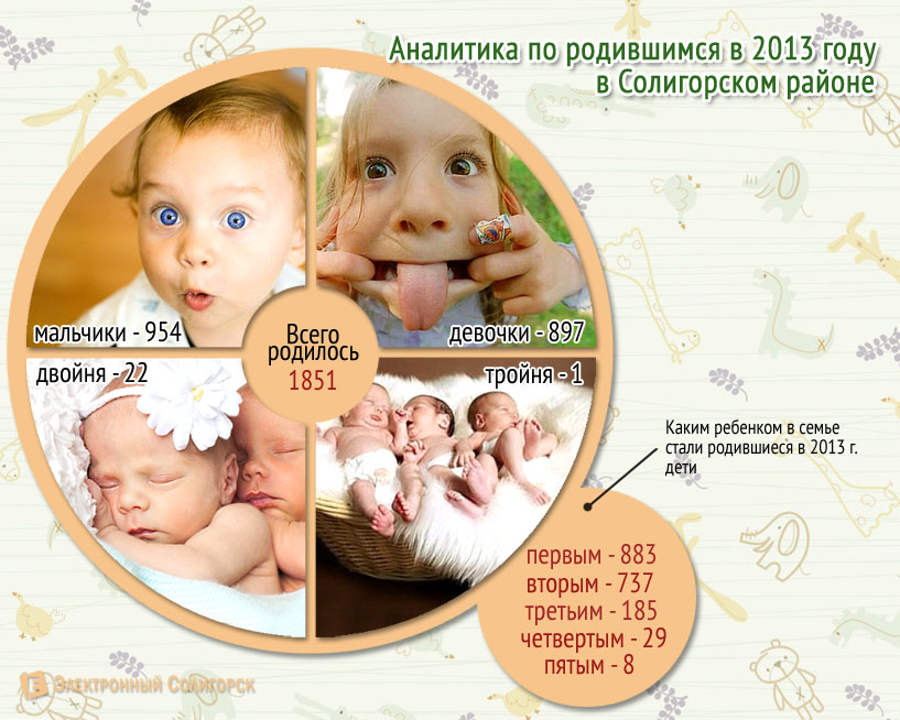 статистика по родившимся в Солигорском районе в 2013 году